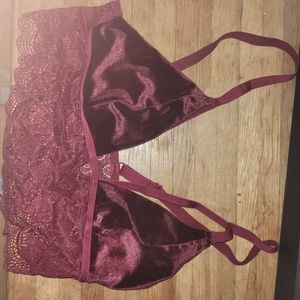 Maroon bralette